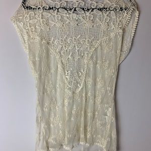 Cream Lace Blouse